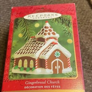 Vintage/Keepsake Gingerbread Church Ornament